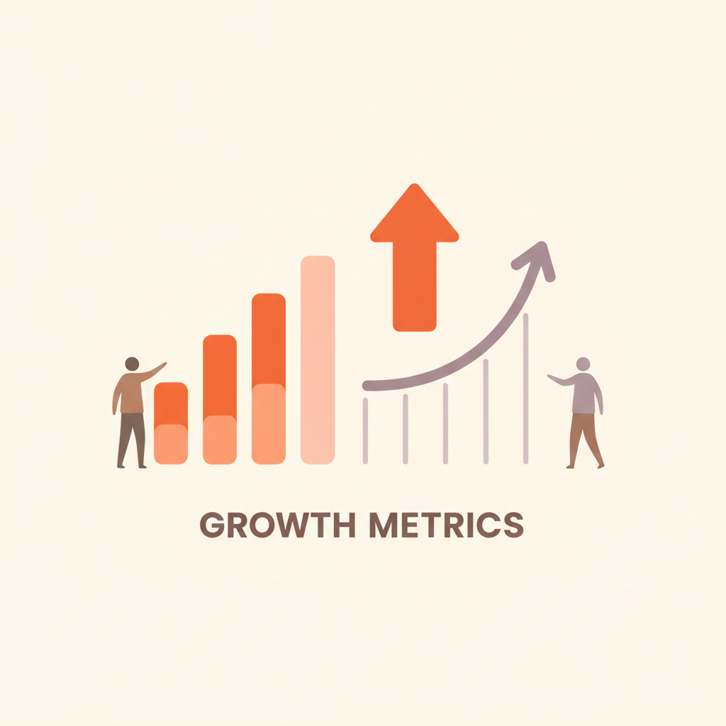 Detailed chart showing key performance indicators and growth trends